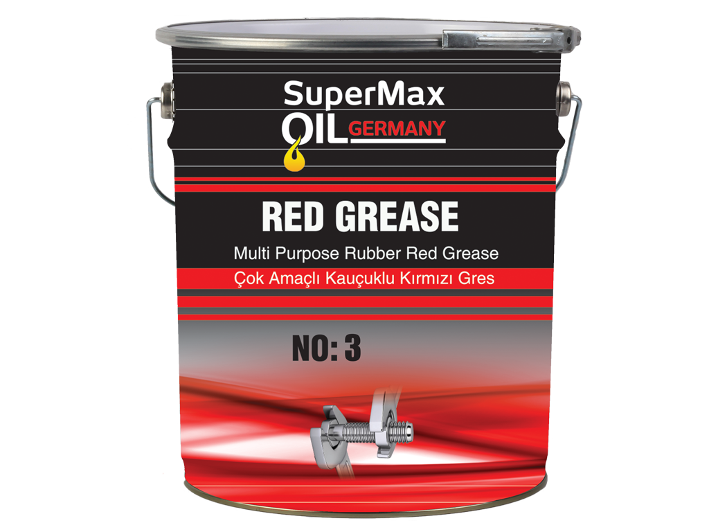SuperMax Oilgermany Kauçuklu Kırmızı Gres Serisi